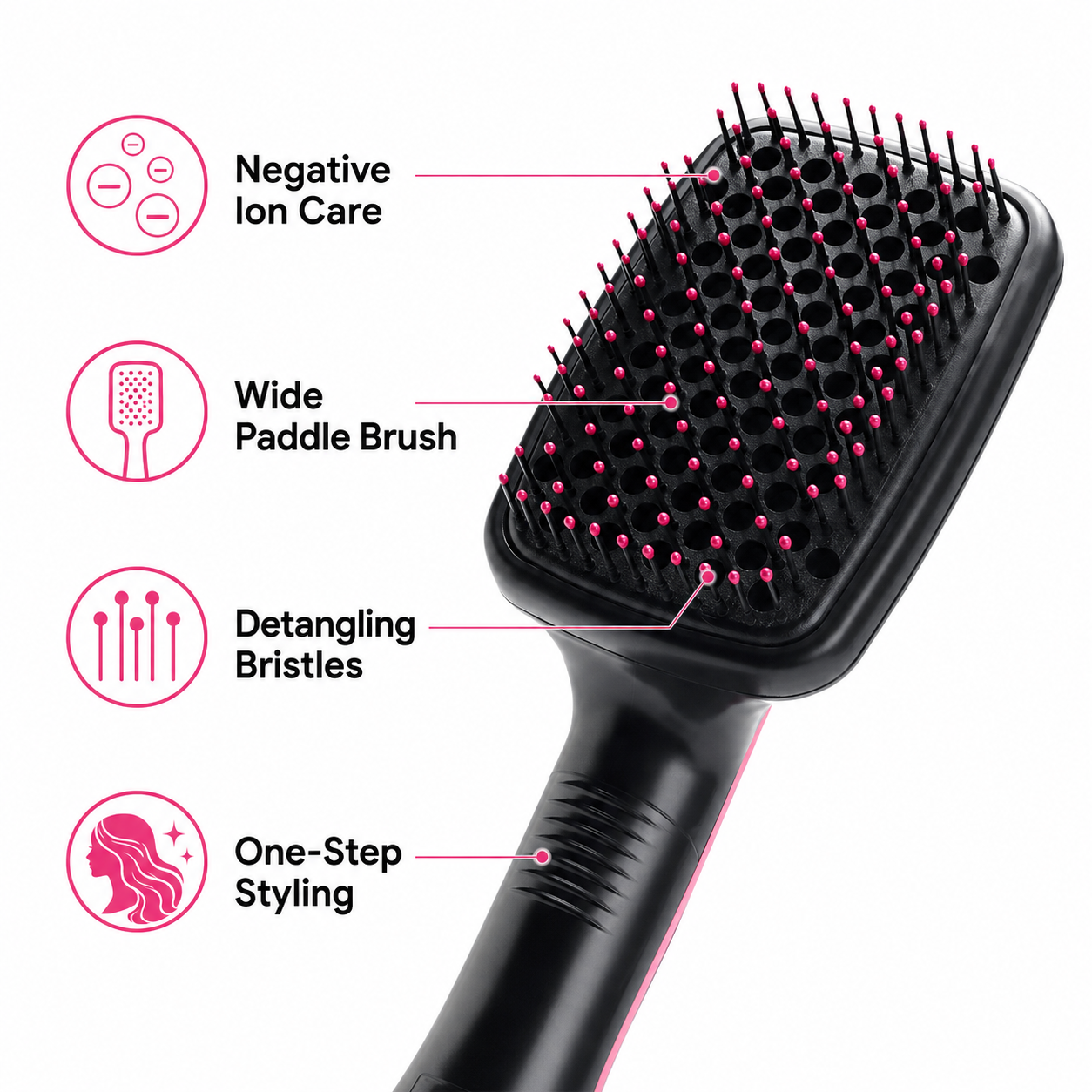 Multifunctional Hot Air Hair Styling Brush