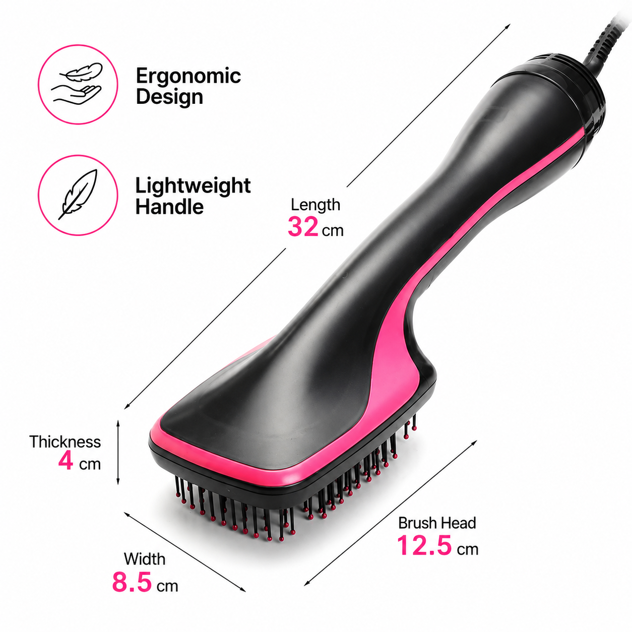 Multifunctional Hot Air Hair Styling Brush