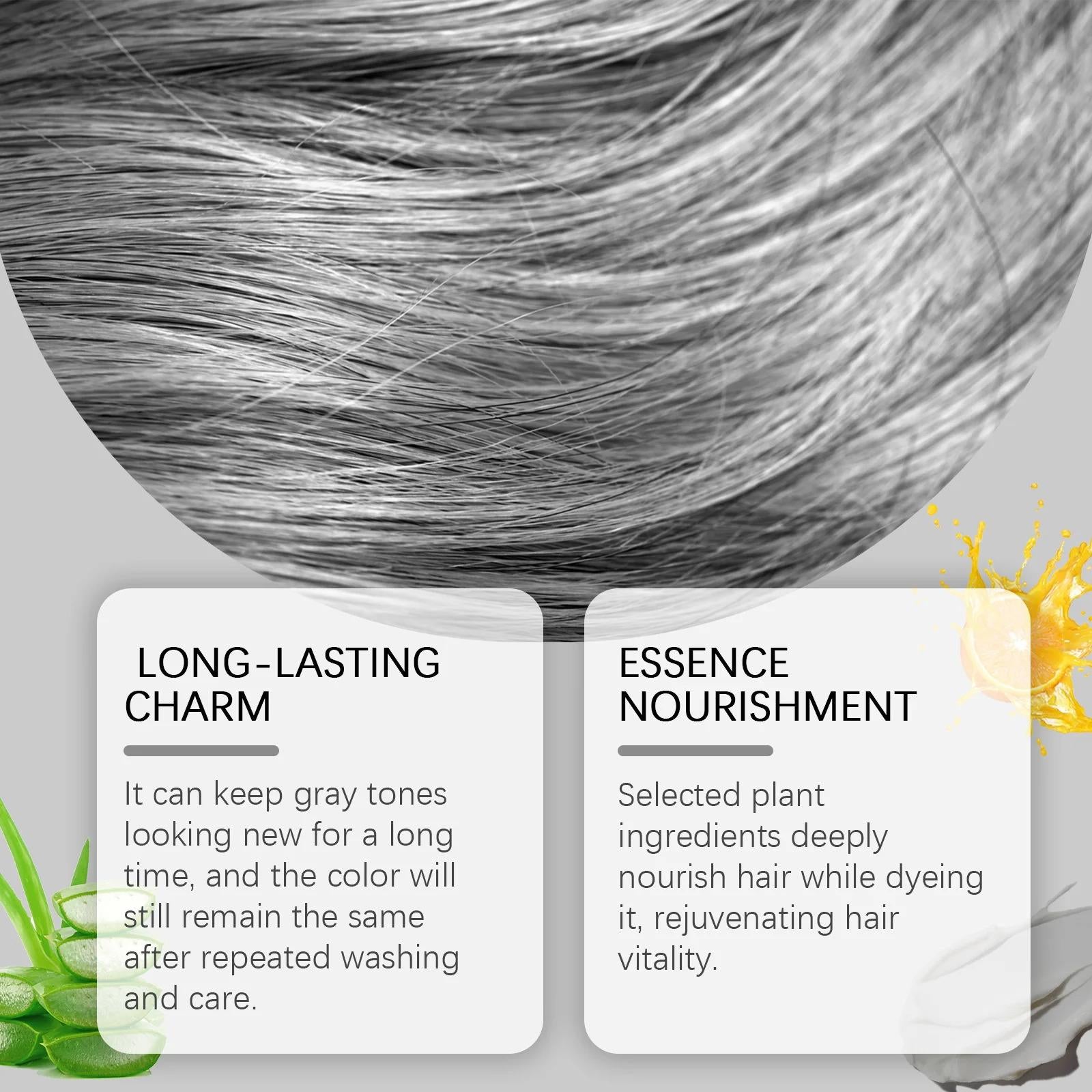 Fashion Silver Permanent Hair Dye Cream