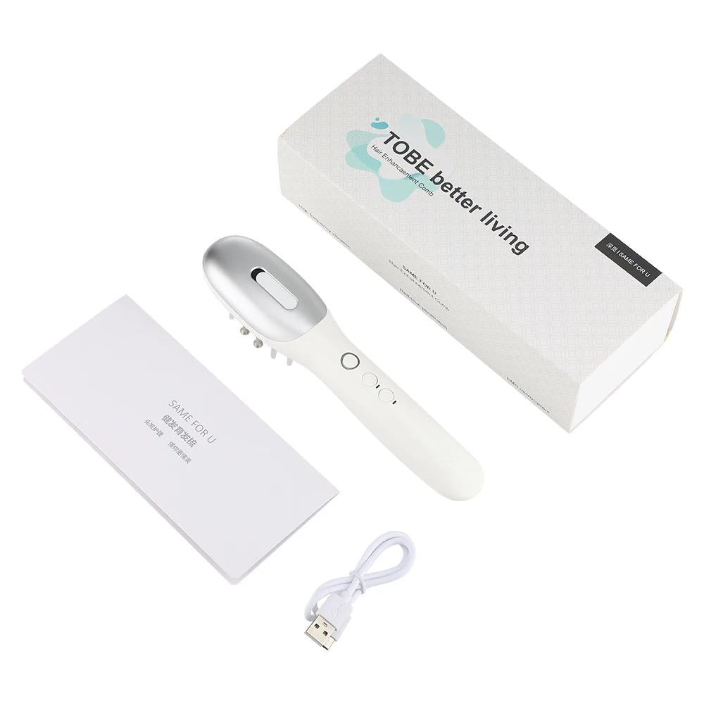 Rechargeable Wireless Red Blue Light Hair Growth Comb