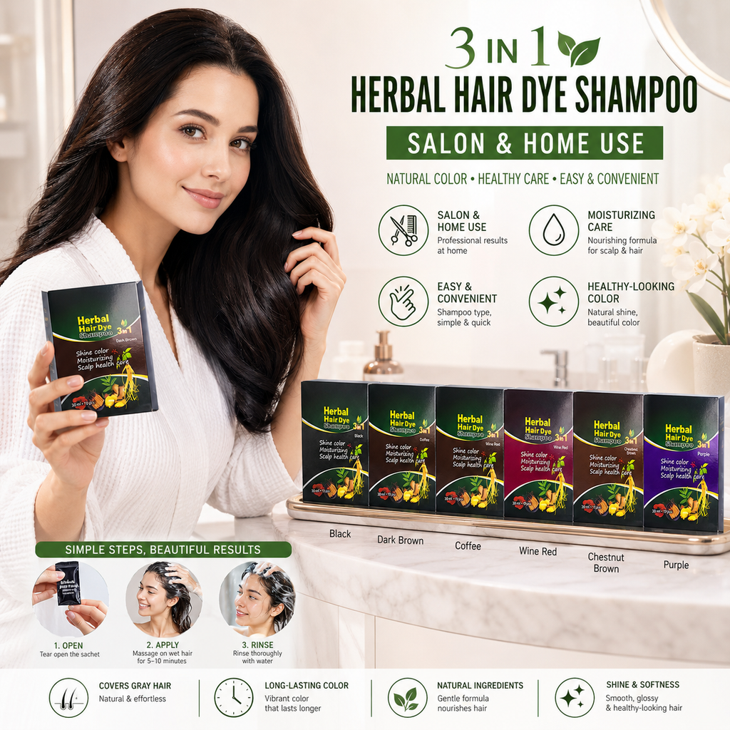Champú Tinte Herbal 3 en 1