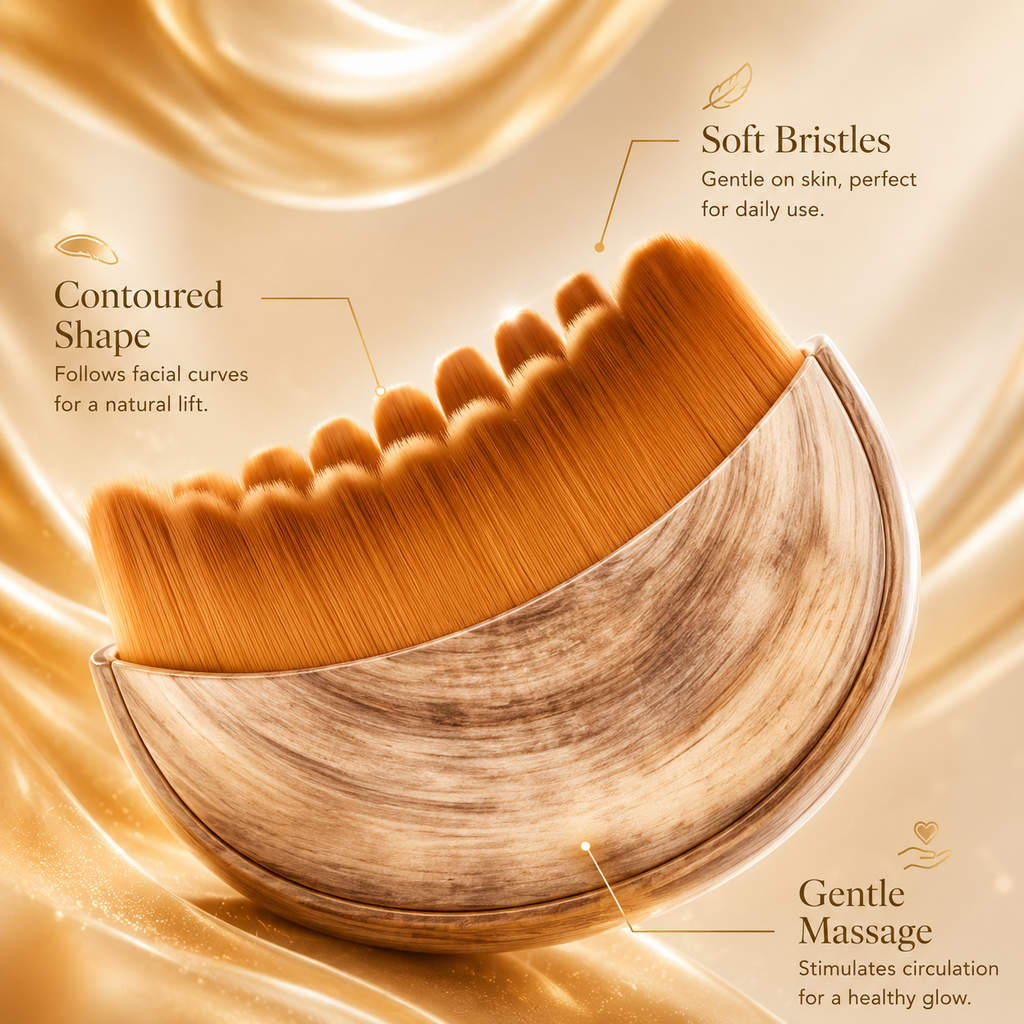 Face Sculpting Massage Comb, Lifting Contour Tool for Jaw Neck Skin Massage
