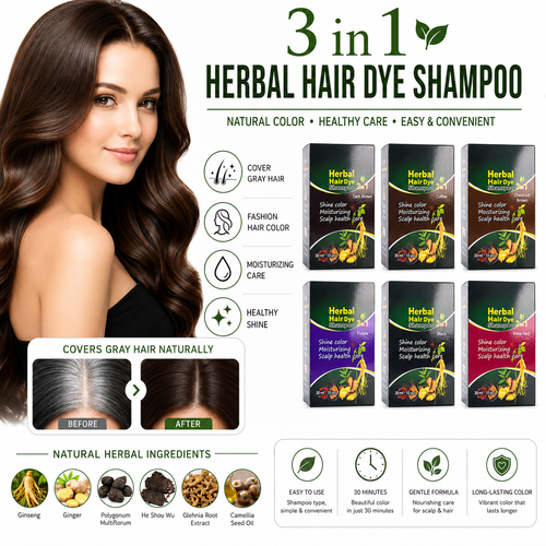 3 In 1 Herbal Hair Dye Shampoo