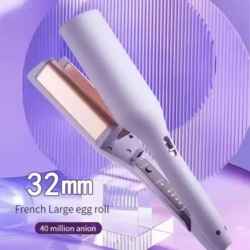 32MM Negative Ion French Egg Roll Hair Waver