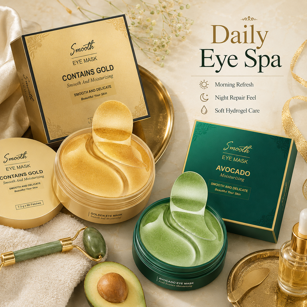 Moisturizing Cooling Gold Avocado Gel Eye Mask