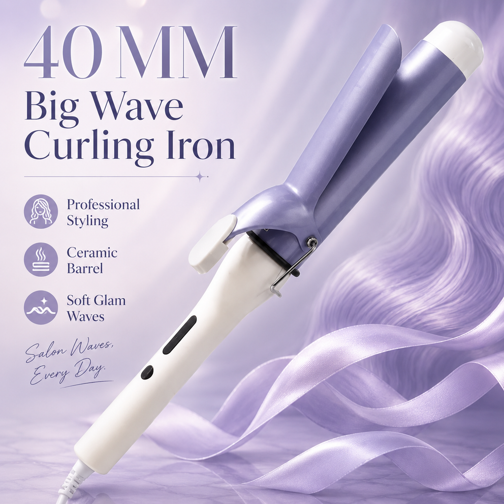 40MM Extra Large Barrel Effortless Soft Big Wave Hair Curler