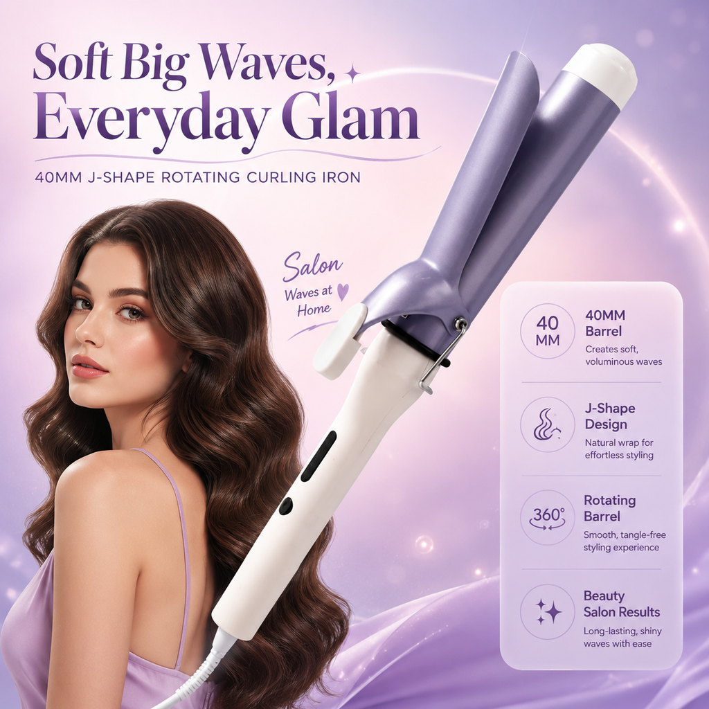 40MM Extra Large Barrel Effortless Soft Big Wave Hair Curler