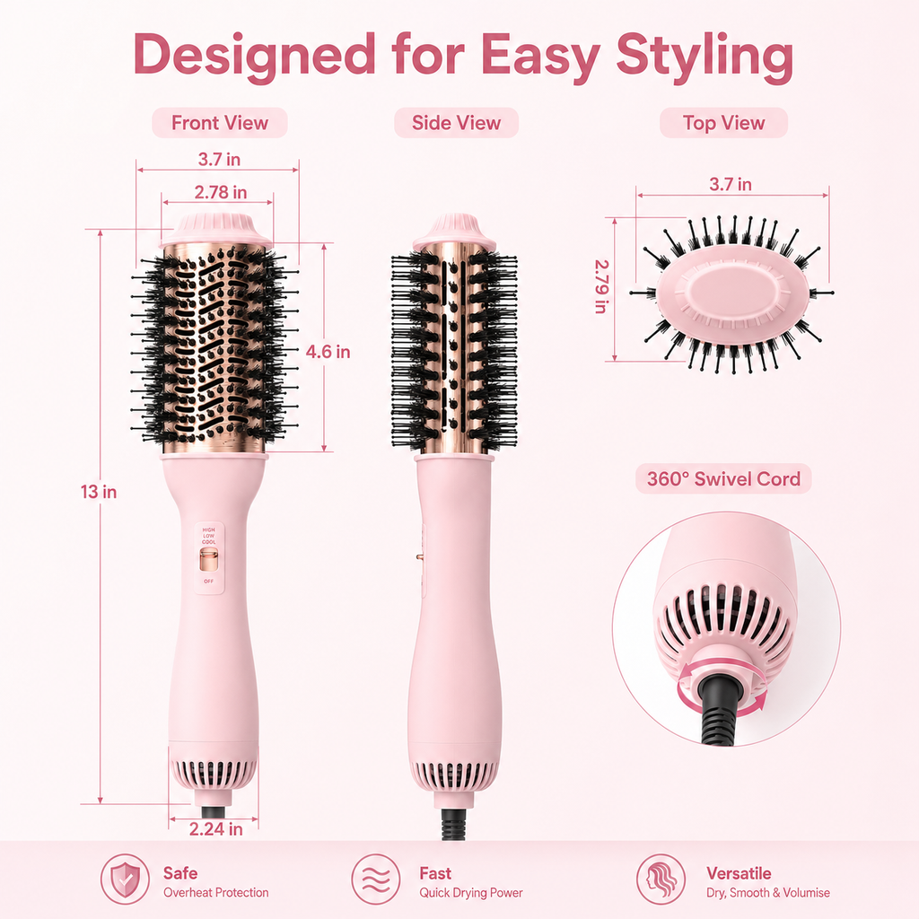 3 In 1 One Step Hot Air Styling Brush