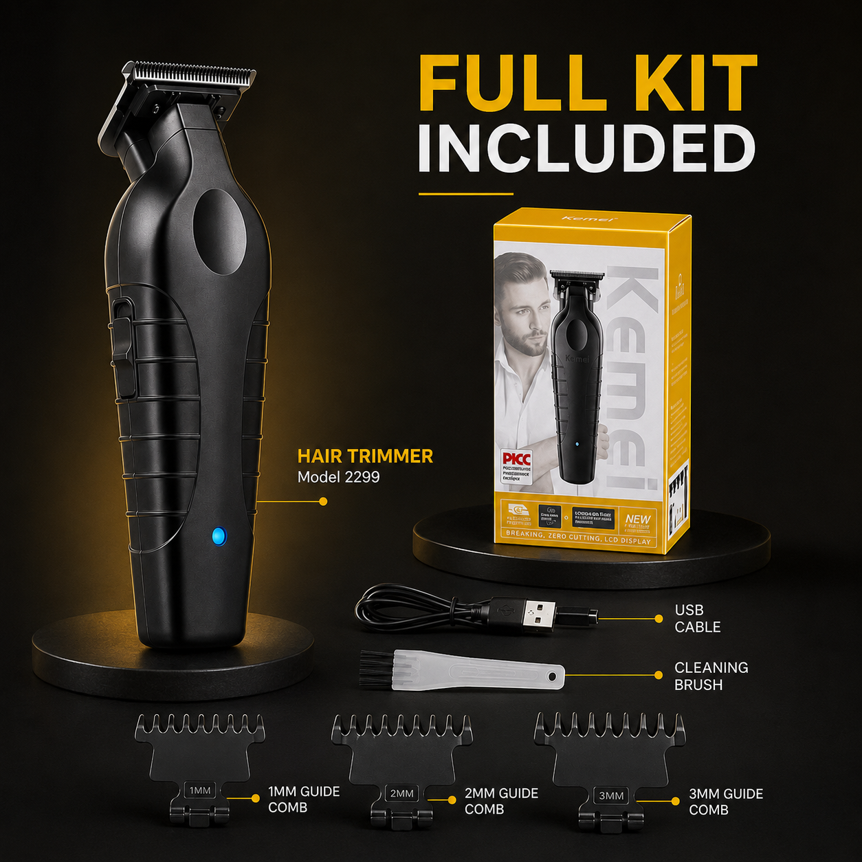 2299 Zero Gap Professional Hair Trimmer Kit