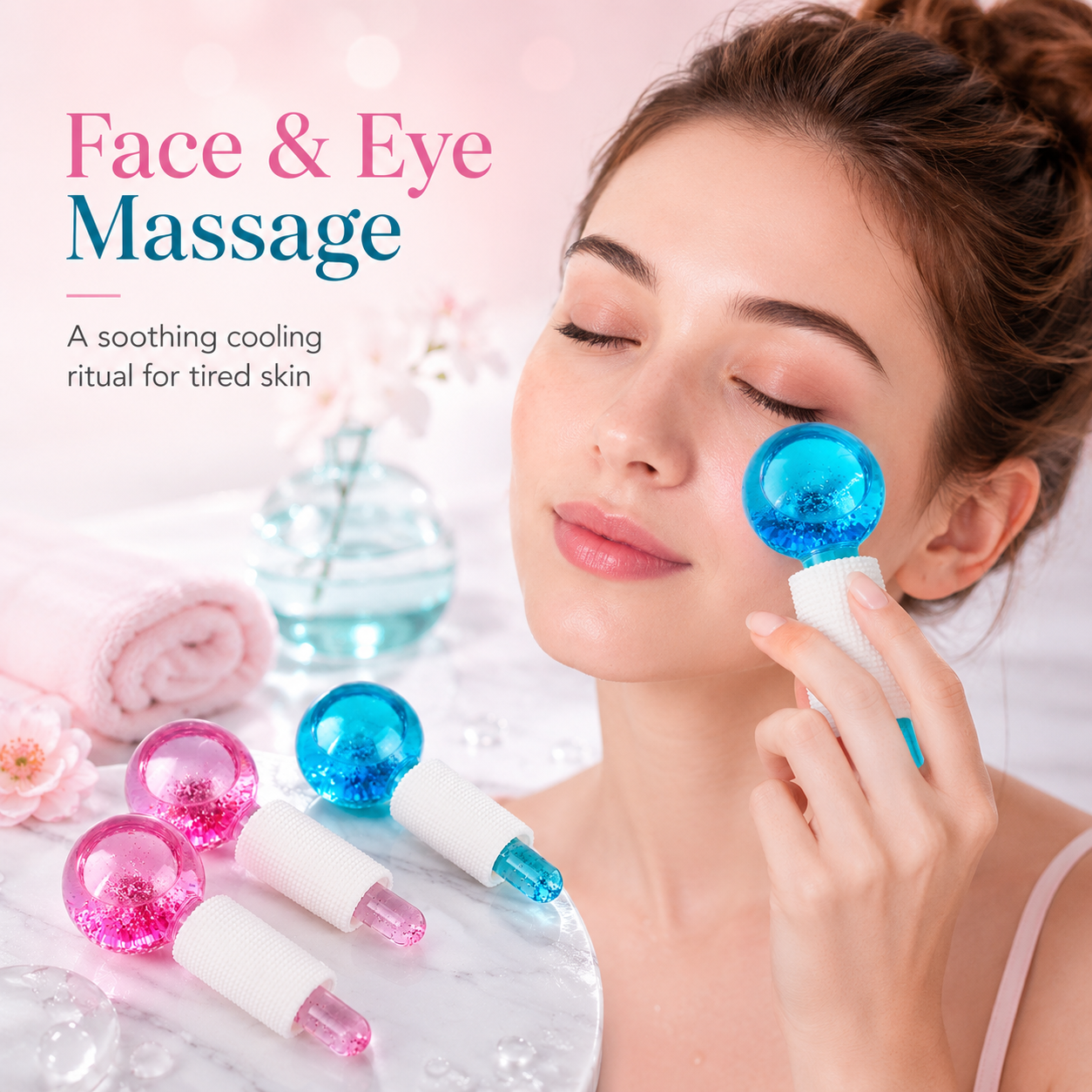 Facial Cooling Ice Globes Massage Tool