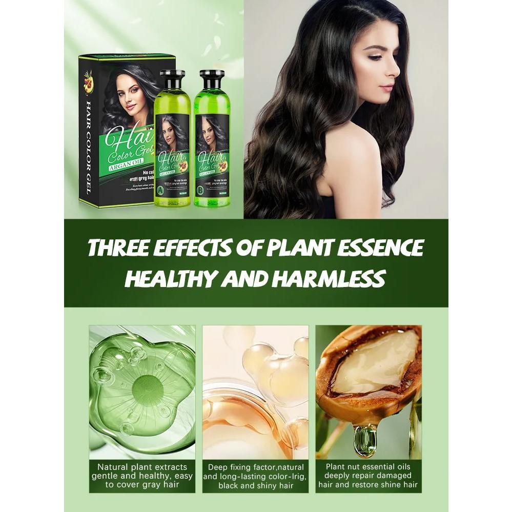 Gel Temporal de Color Negro para Retoques de Canas