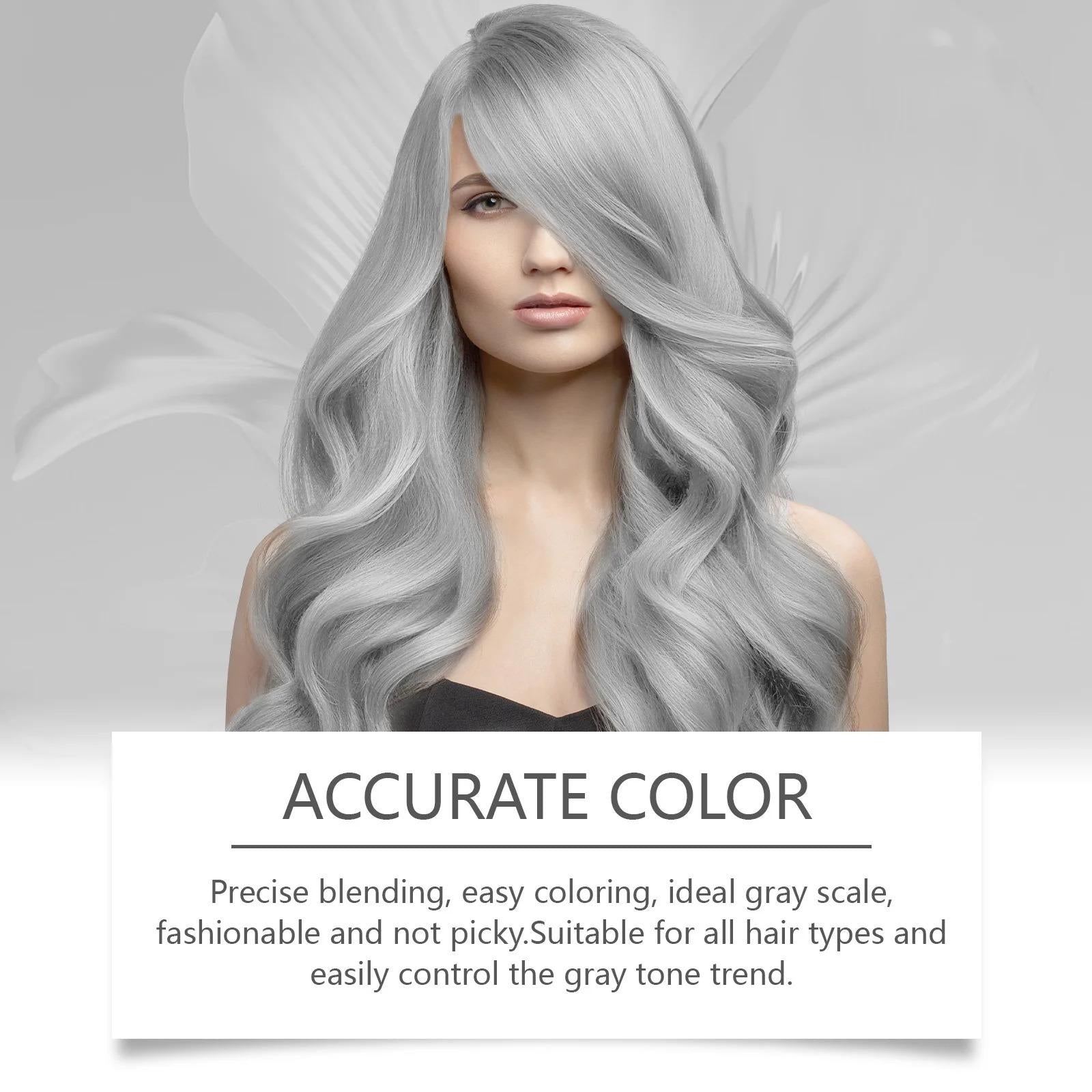 Fashion Silver Permanent Hair Dye Cream