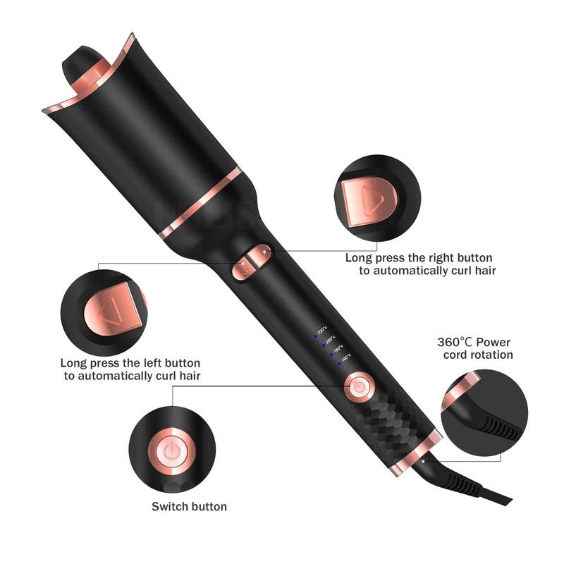 Auto Rotate Hair Curling Iron,Curler for All Hair Types