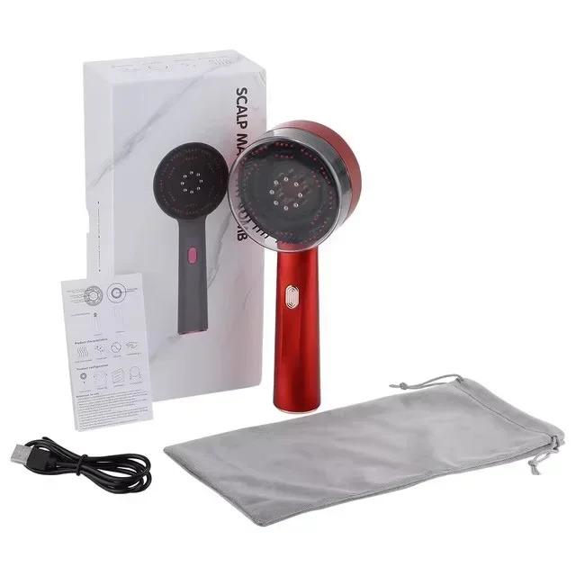 Electric Oil-Filled Red Light Scalp Massage Comb