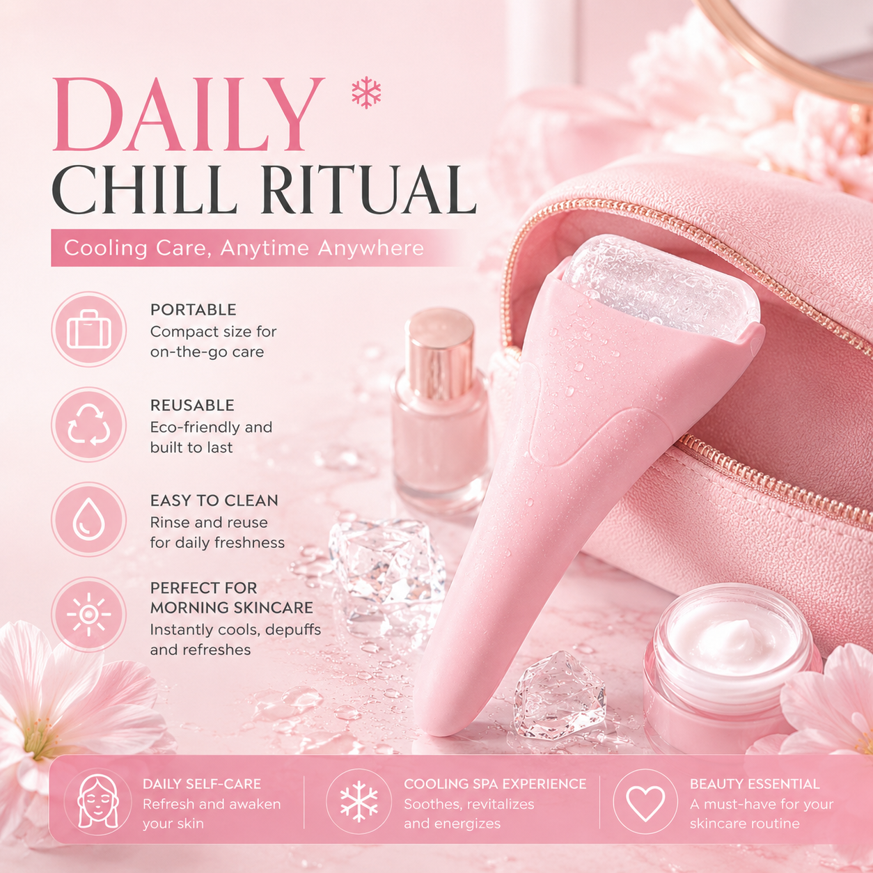 Cool Eye Care Ice Roller Massager