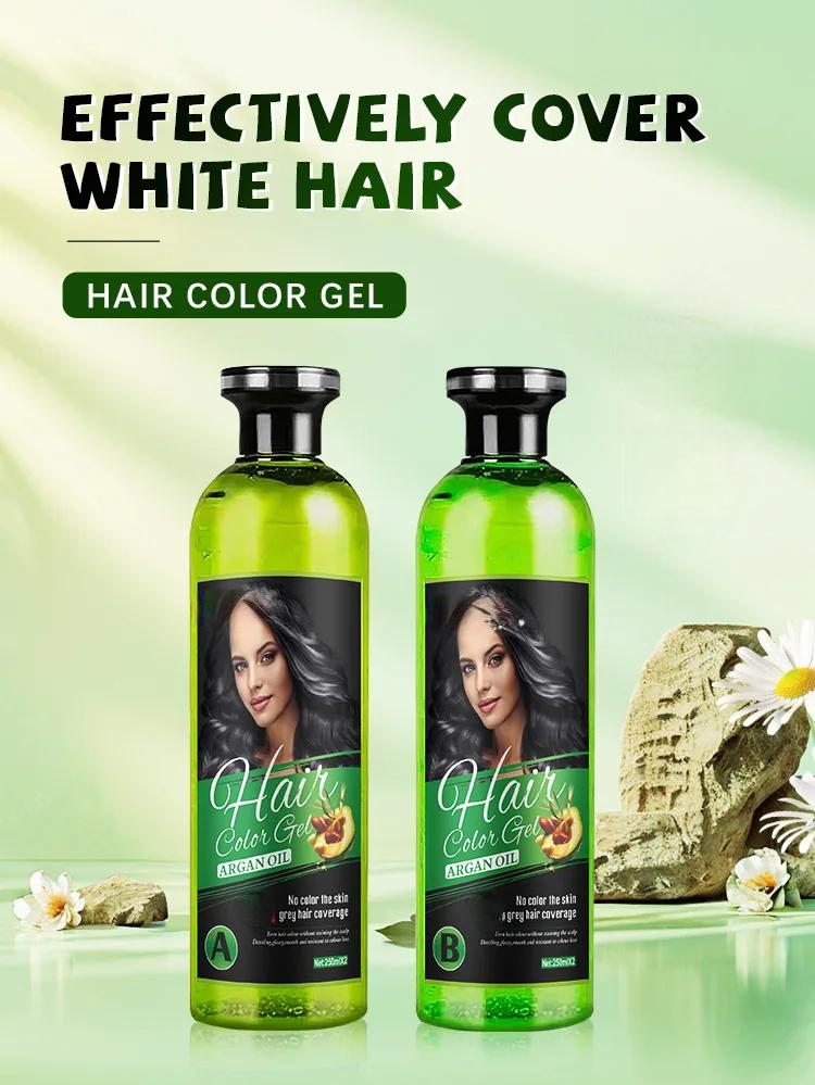 Gel Temporal de Color Negro para Retoques de Canas