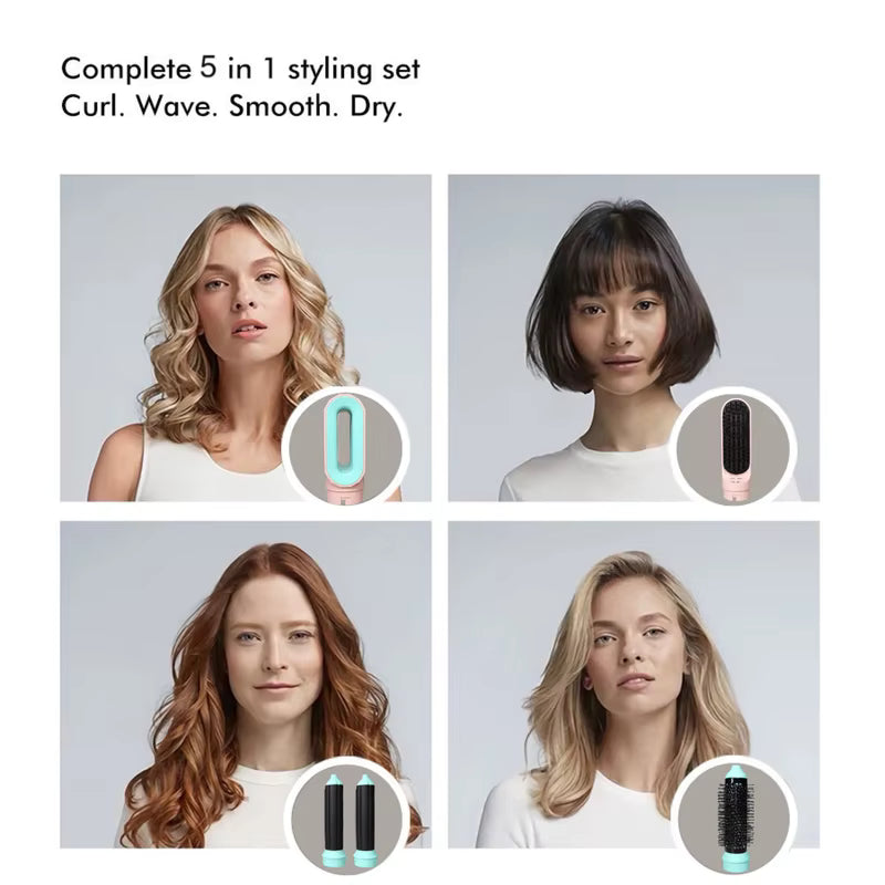 5-in-1 Interchangeable Hot Air Multi Hair Styling Set