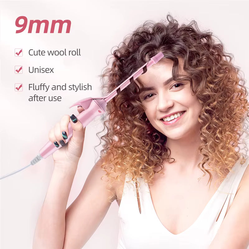 9mm Mini Thin Barrel Wool Roll Hair Curling Iron