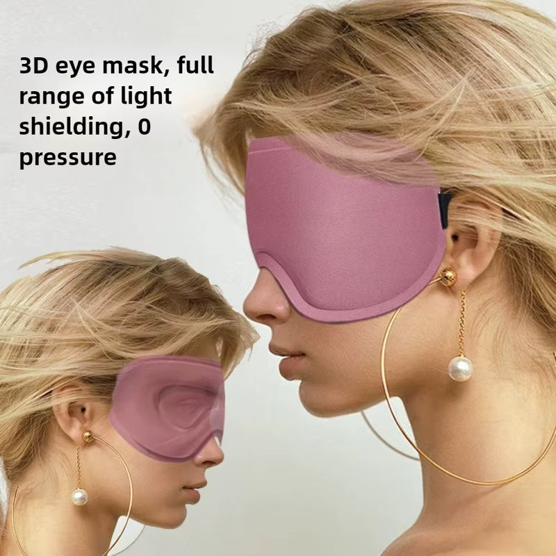 3D Contoured 99% Light Blockout Sleep Eye Mask