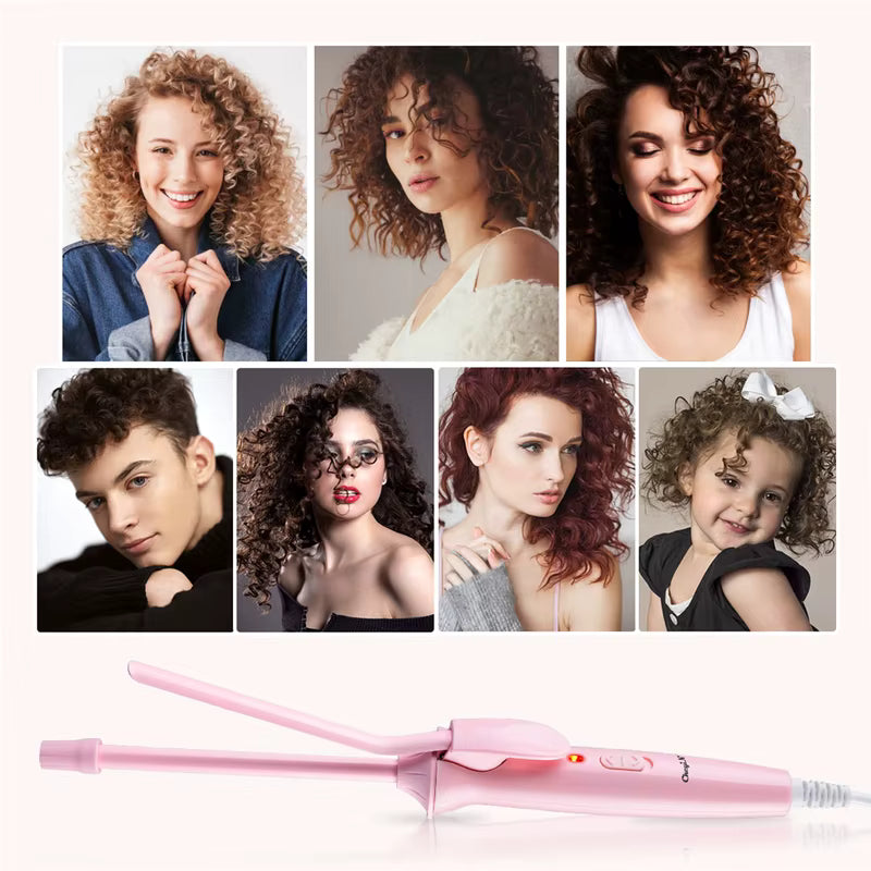 9mm Mini Thin Barrel Wool Roll Hair Curling Iron
