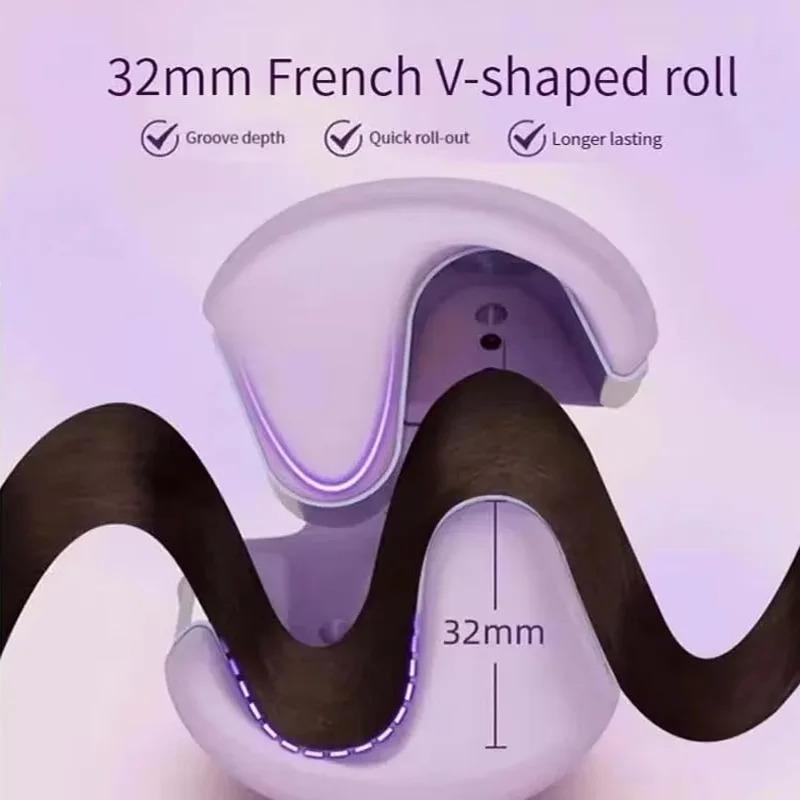 32MM Negative Ion French Egg Roll Hair Waver