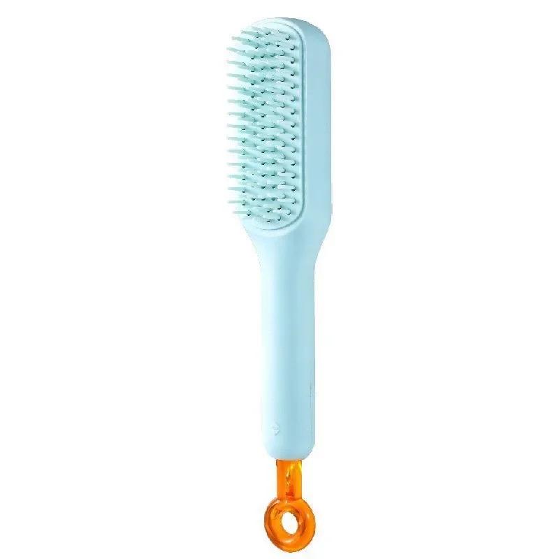 One Step Self Cleaning Retractable Massage Hair Comb