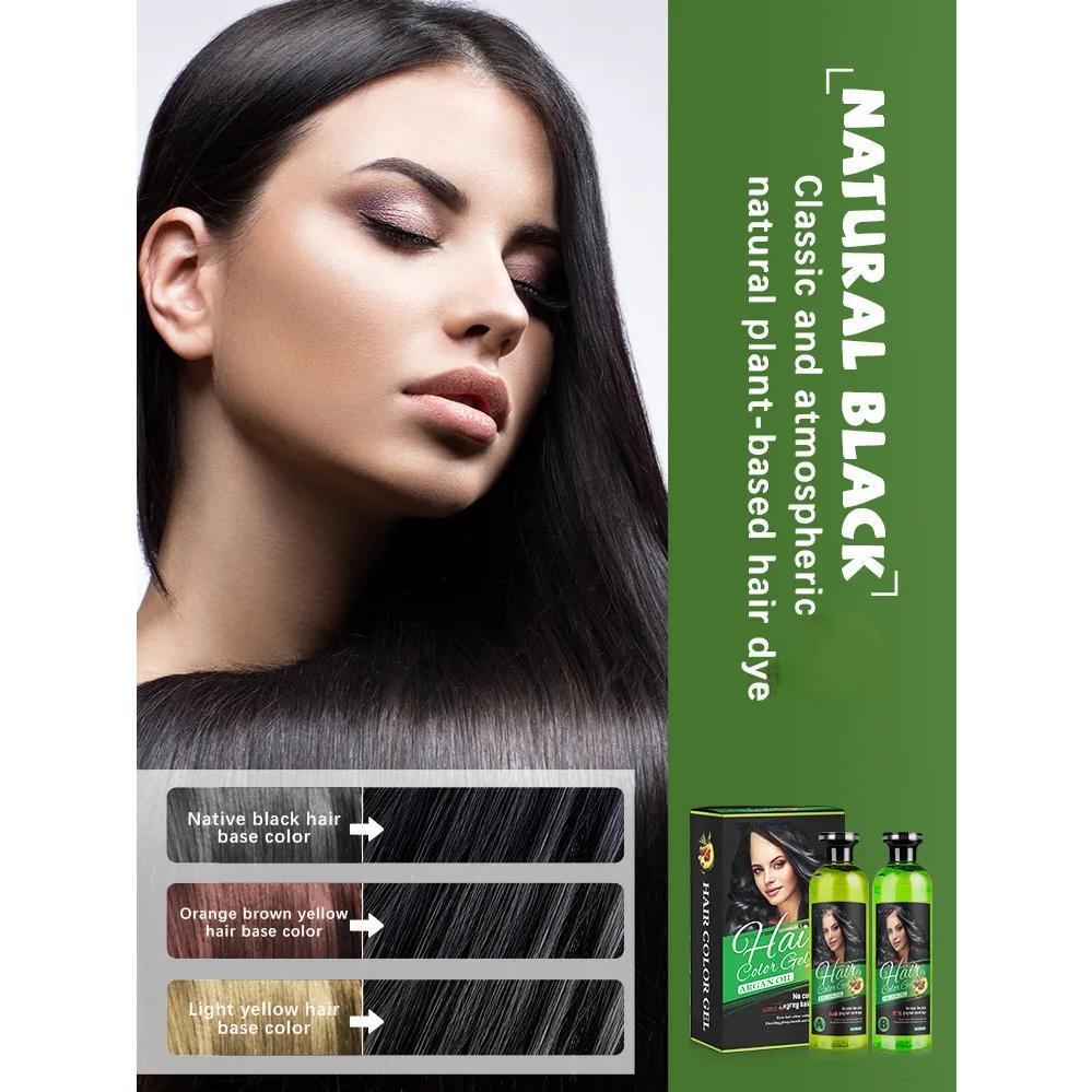 Gel Temporal de Color Negro para Retoques de Canas