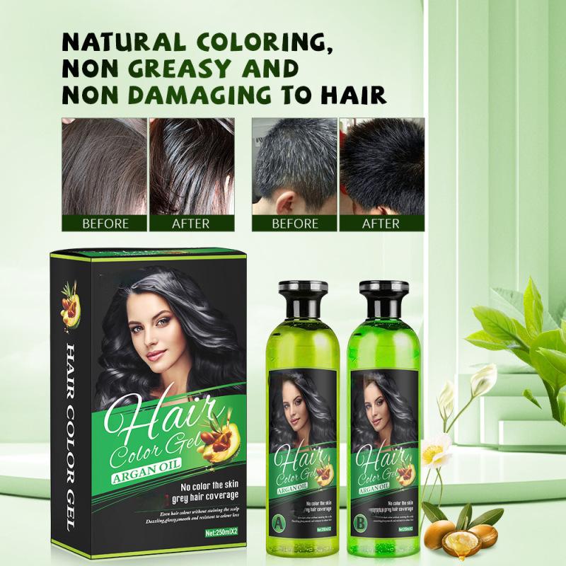 Gel Temporal de Color Negro para Retoques de Canas