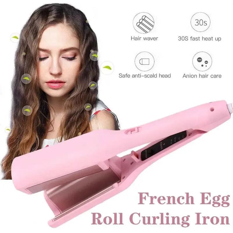 32MM Negative Ion French Egg Roll Hair Waver