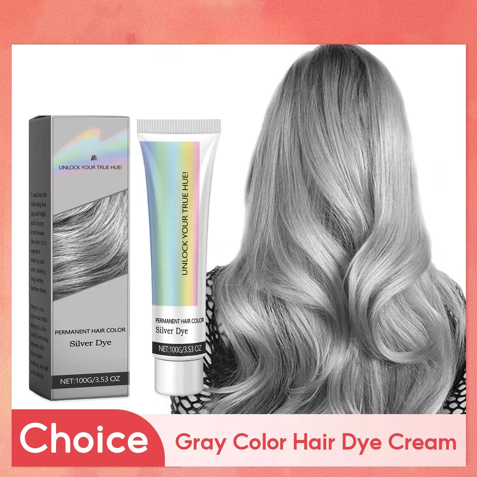 Fashion Silver Permanent Hair Dye Cream