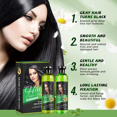 Gel Temporal de Color Negro para Retoques de Canas